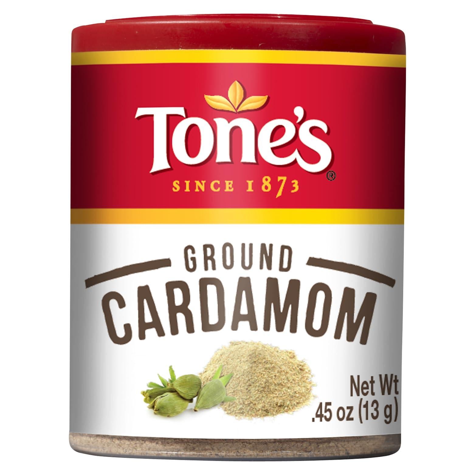 Tone's Ground Cardamom, 0.45 Ounce