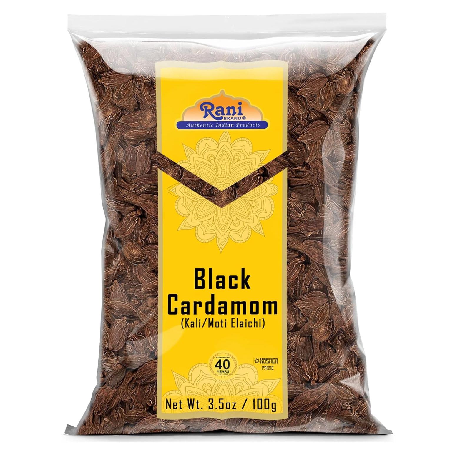 Vainas de Cardamomo Negro Rani 100g - Especia Gourmet India