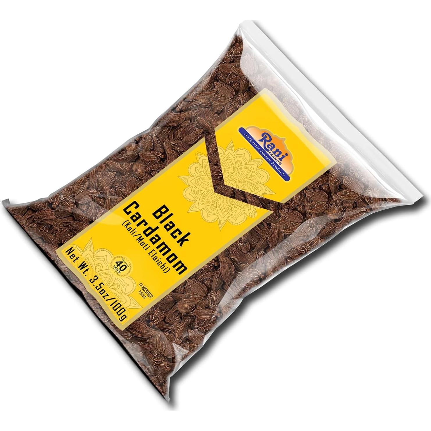 Vainas de Cardamomo Negro Rani 100g - Especia Gourmet India