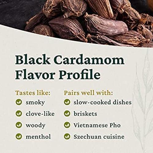 Cardamomo Negro 45g Desi Kitchen - Especia Natural Sin Aditivos