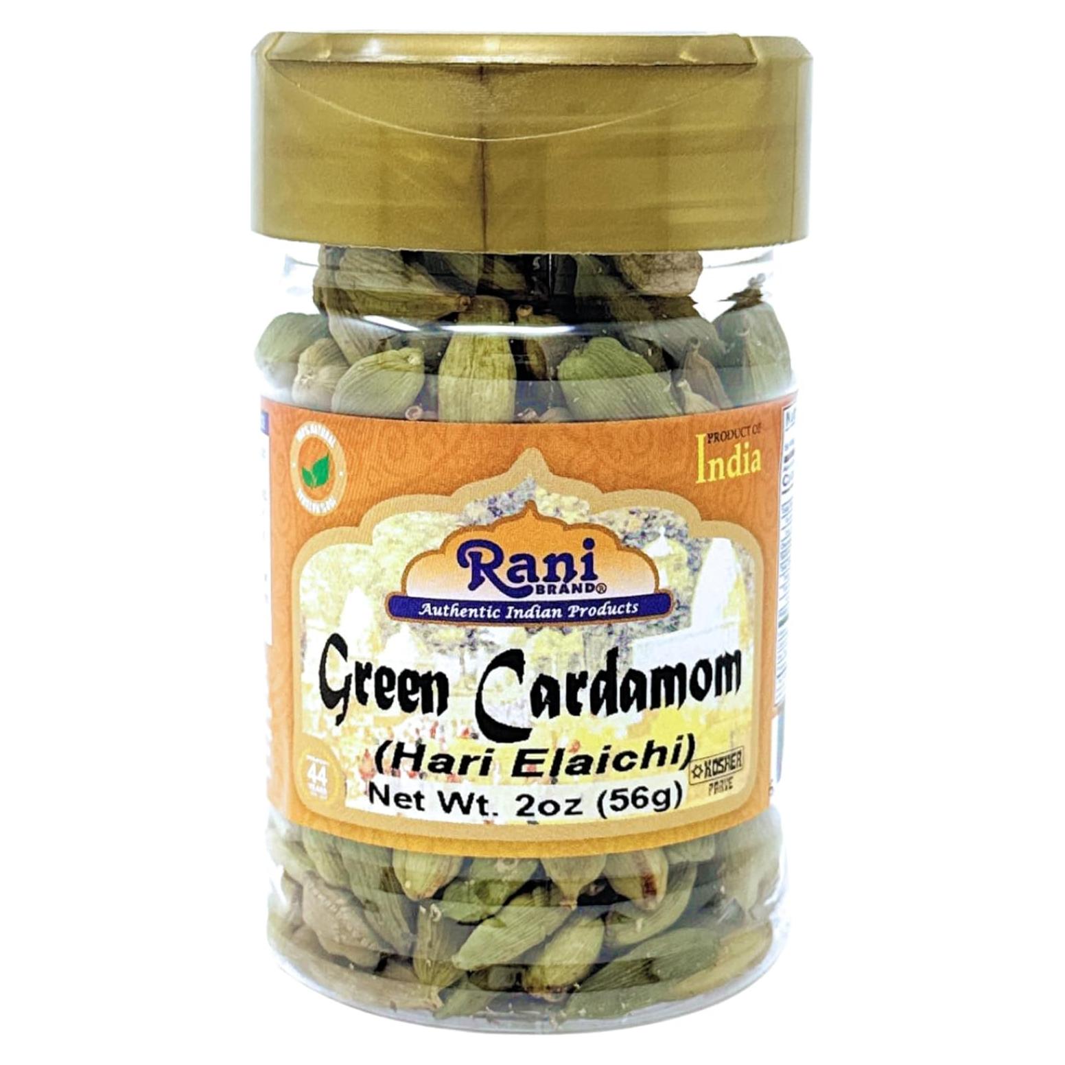 Vainas de Cardamomo Verde Rani 56g - 100% Natural y Vegano
