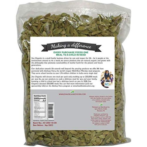 Cardamomo Verde Orgánico Jiva - Vainas Enteras 99.22g