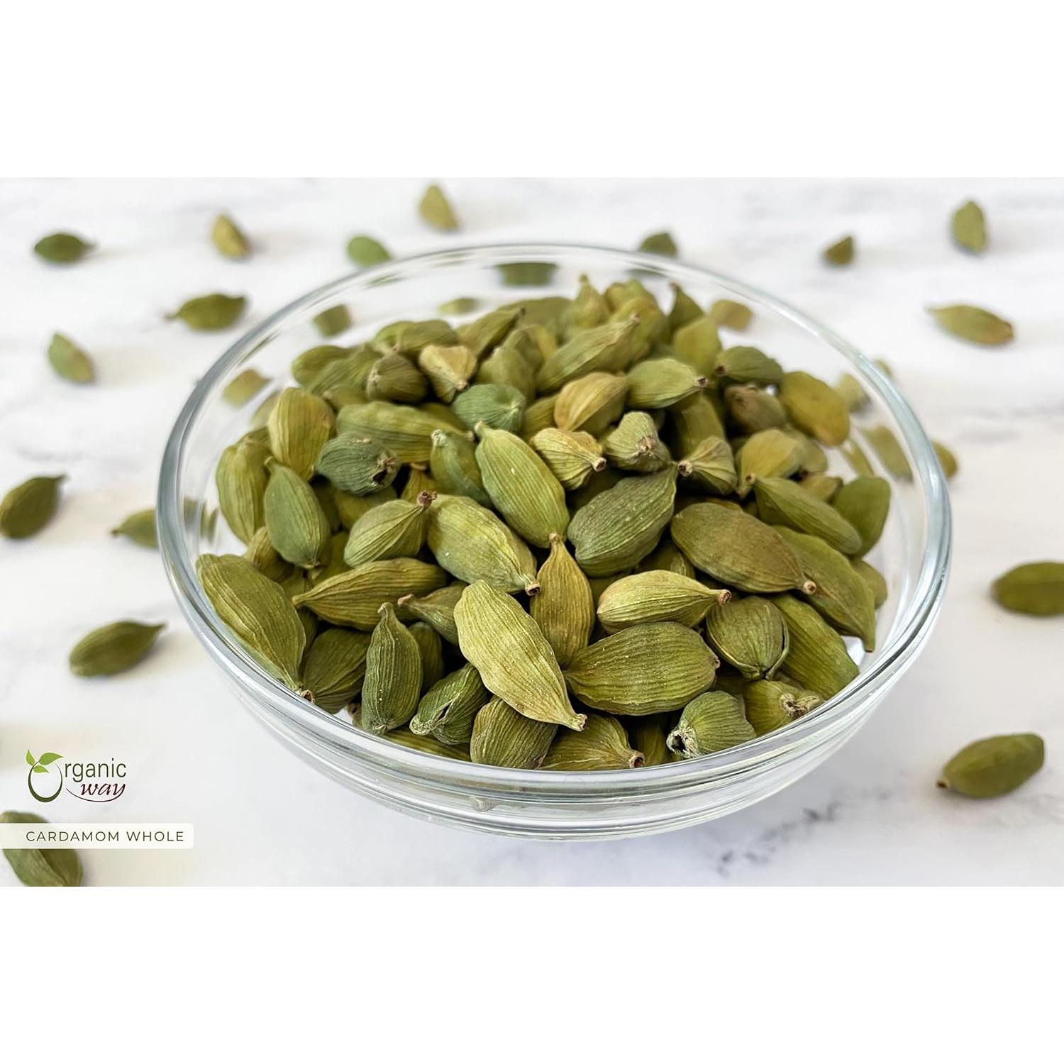 Vainas de Cardamomo Verde Orgánico Enteras 113g - Organic Way
