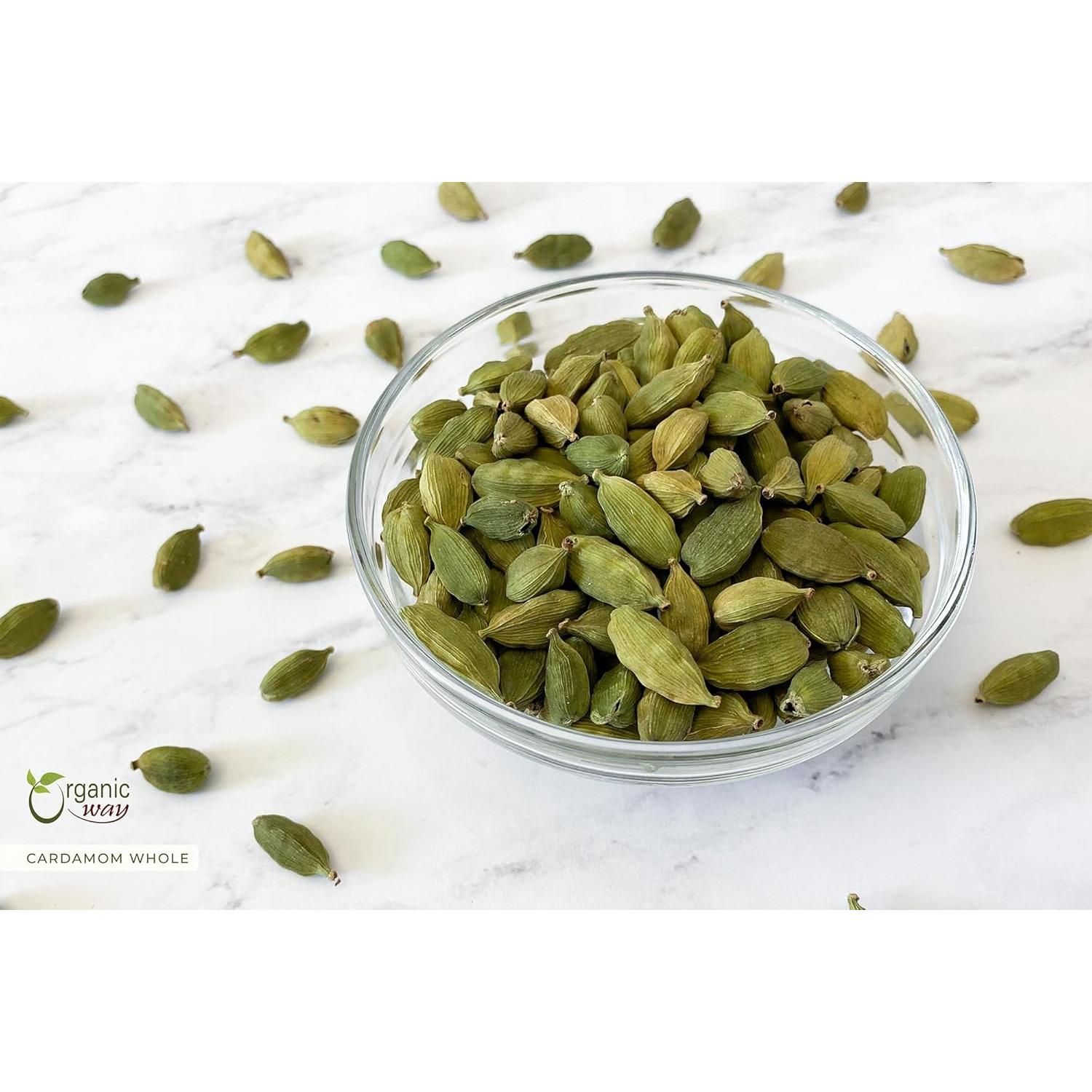 Vainas de Cardamomo Verde Orgánico Enteras 113g - Organic Way