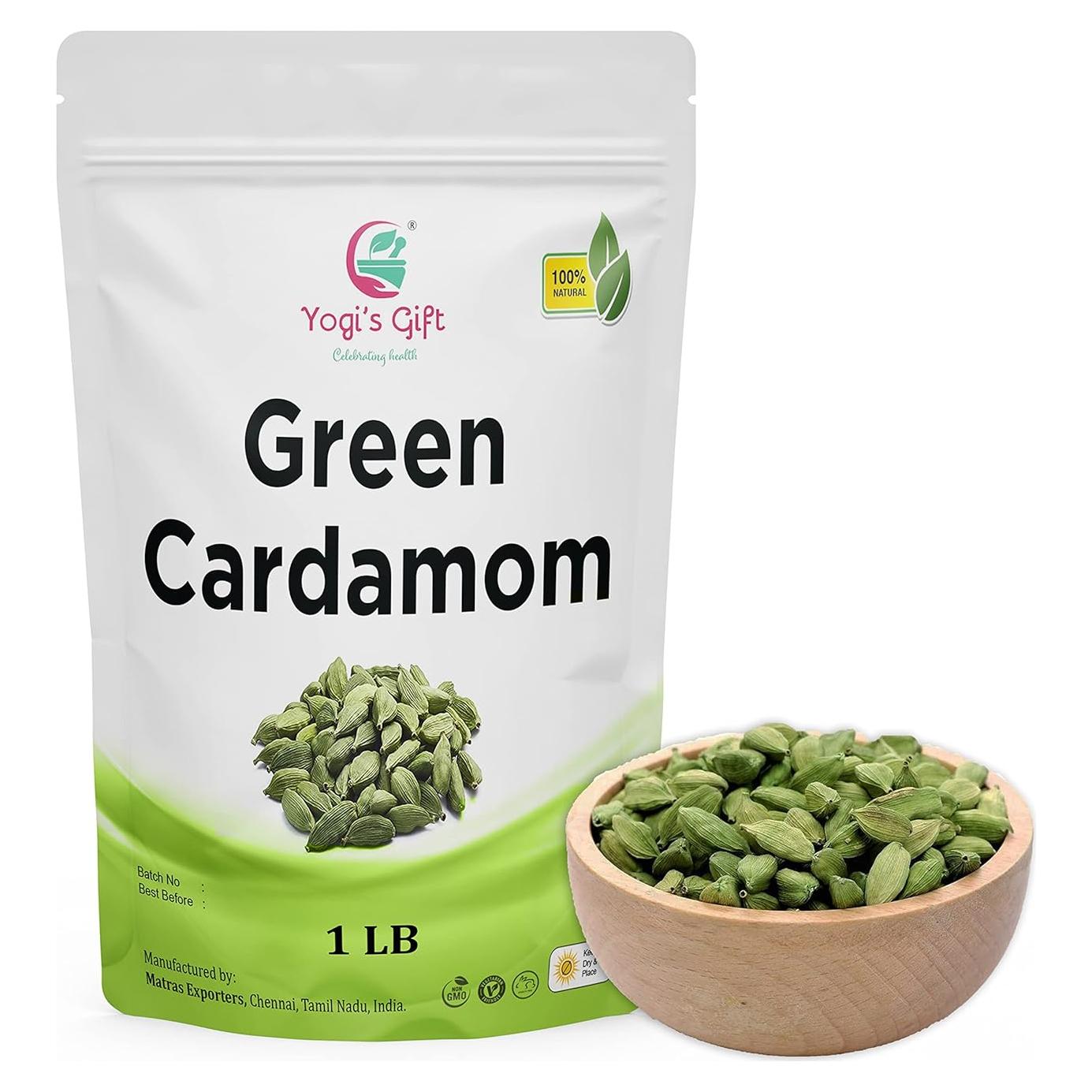 Vainas de Cardamomo Verde Orgánico Yogi's Gift 0.45 kg