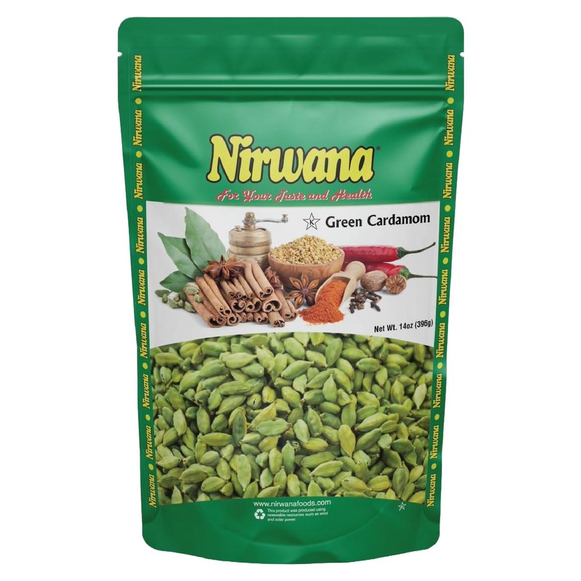 Vainas de Cardamomo Verde Premium Nirwana 396g - Especias Aromáticas