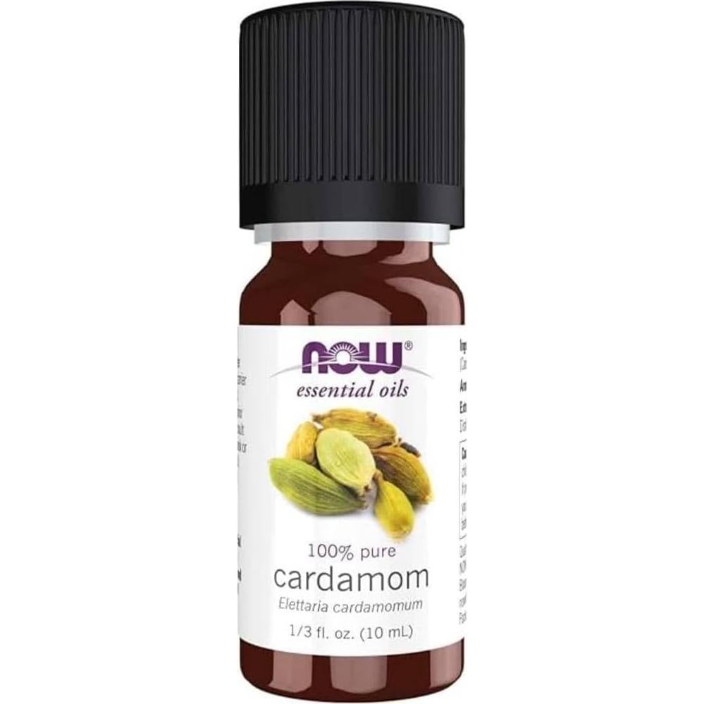 Aceite Esencial de Cardamomo NOW 10 mL - 100% Puro Aromaterapia