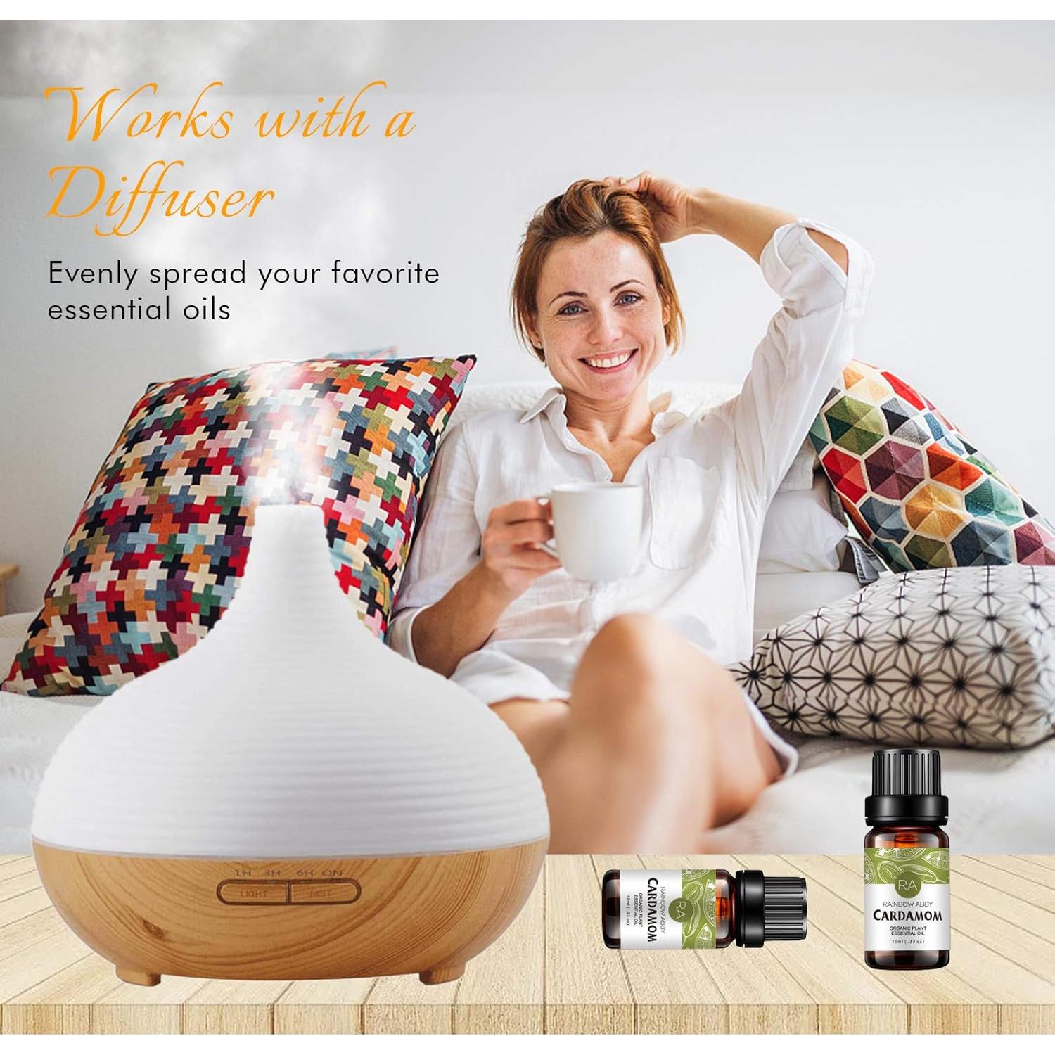 Aceite Esencial de Cardamomo 100% Puro RAINBOW ABBY 2x10ML