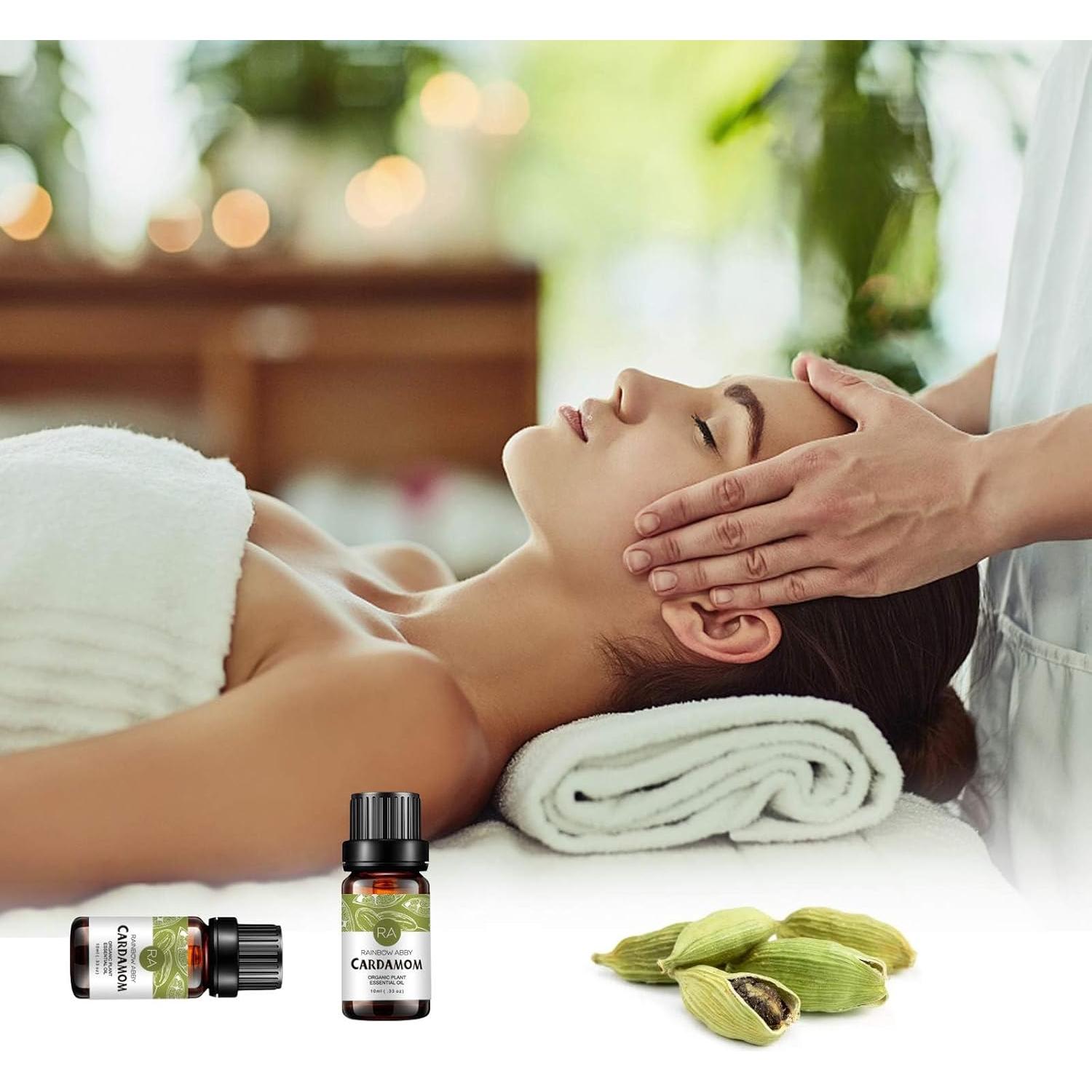 Aceite Esencial de Cardamomo 100% Puro RAINBOW ABBY 2x10ML