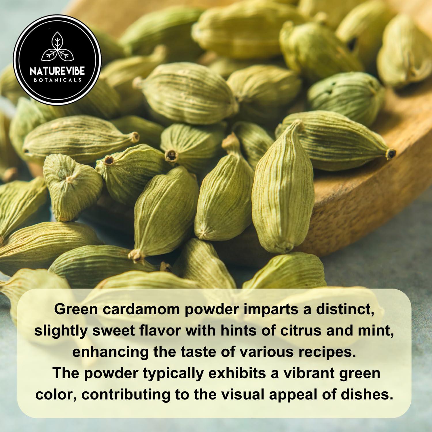 Cardamomo Verde Molido Naturevibe Botanicals 99g Sin OGM