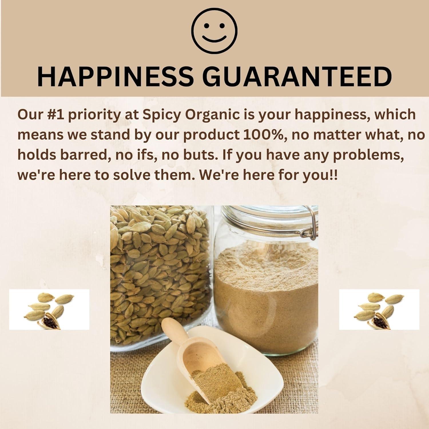 Cardamomo Orgánico Molido Picante 113 g - Sin Gluten, No OGM