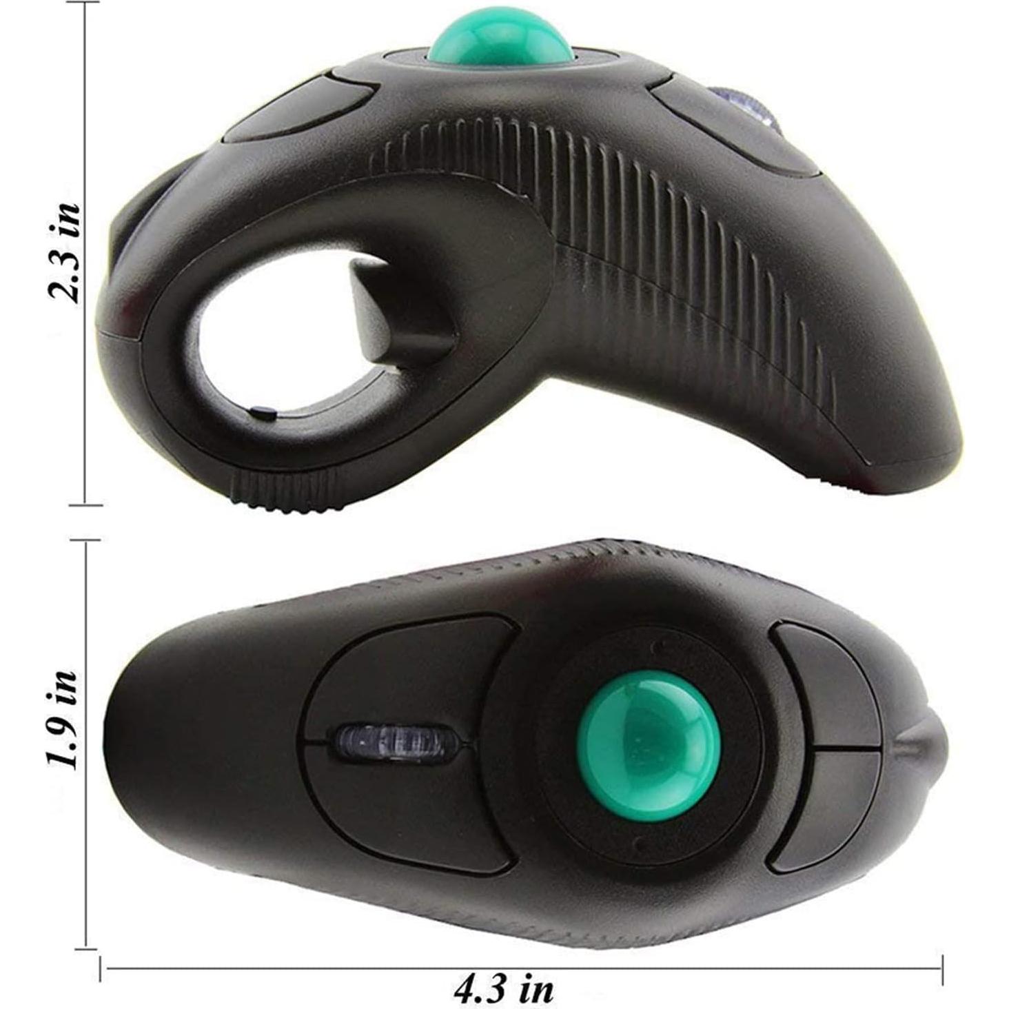 Ratón Inalámbrico EIGIIS Ergonómico con Pista de Bola
