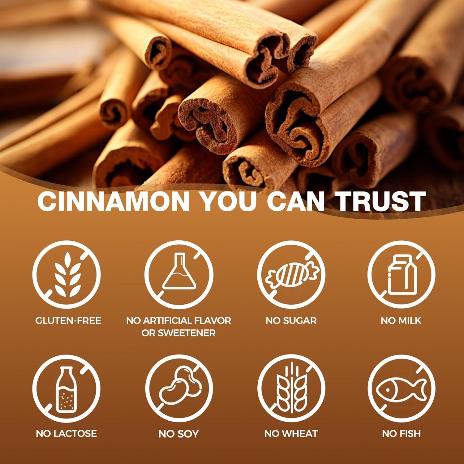 Suplemento de Canela con Cromo Vitamin World 1000 mg 120 Cápsulas