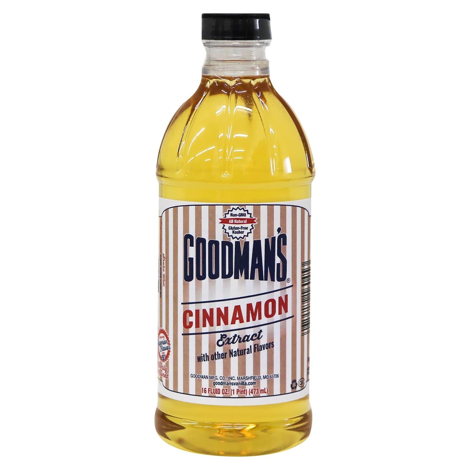 Extracto de Canela Goodman 1 Pinta - Sin Gluten, Kosher