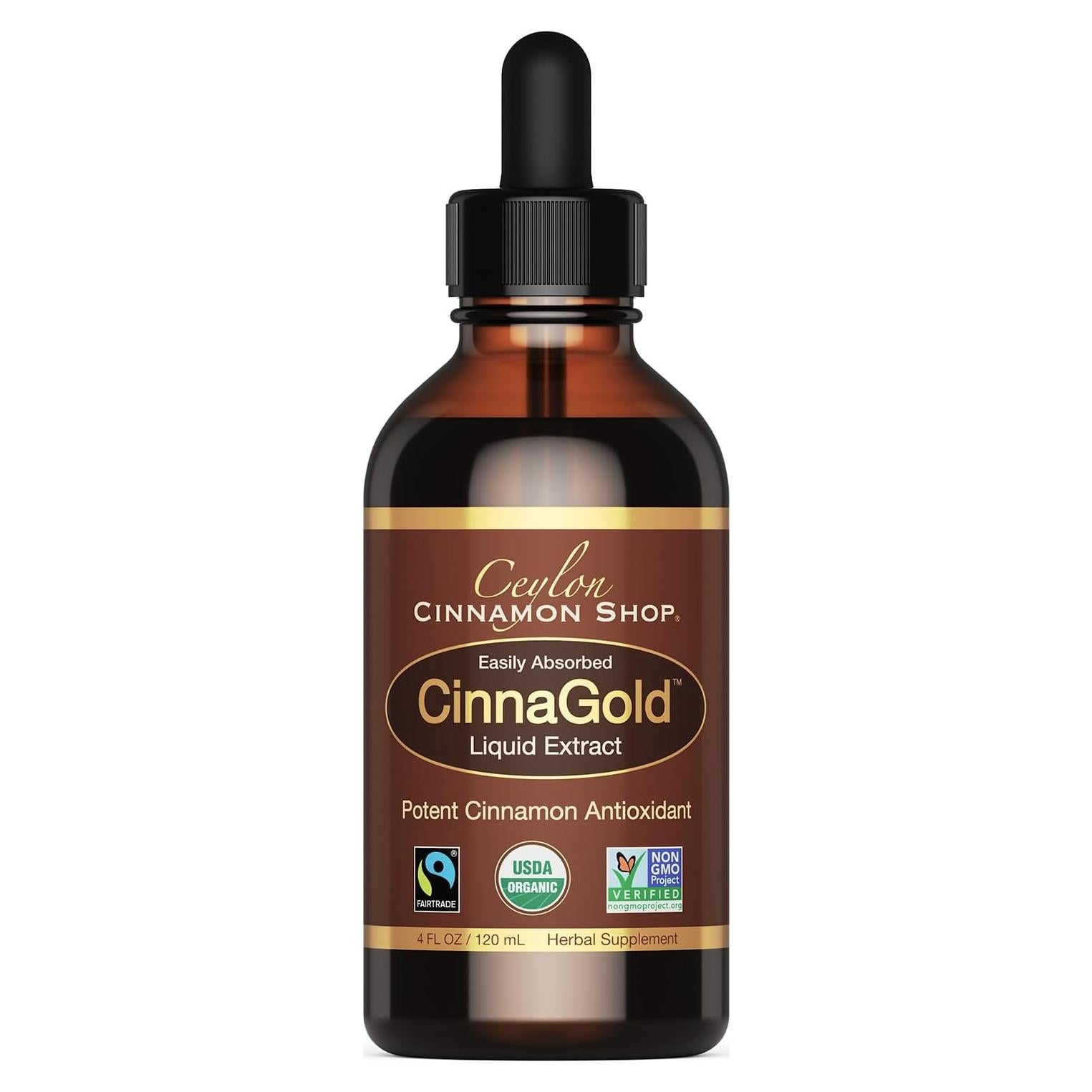 Ceylon Cinnamon Shop Canela de Ceilán Orgánica 118 ml - Suplemento Antioxidante