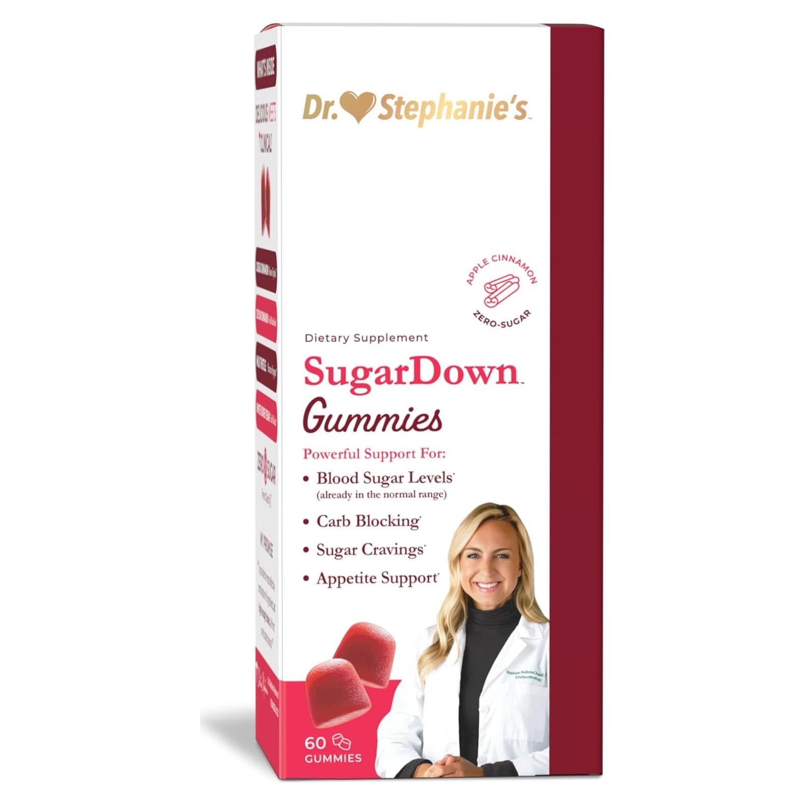 Gomitas SugarDown Dra. Stephanie - Suplemento Canela 60 Unidades