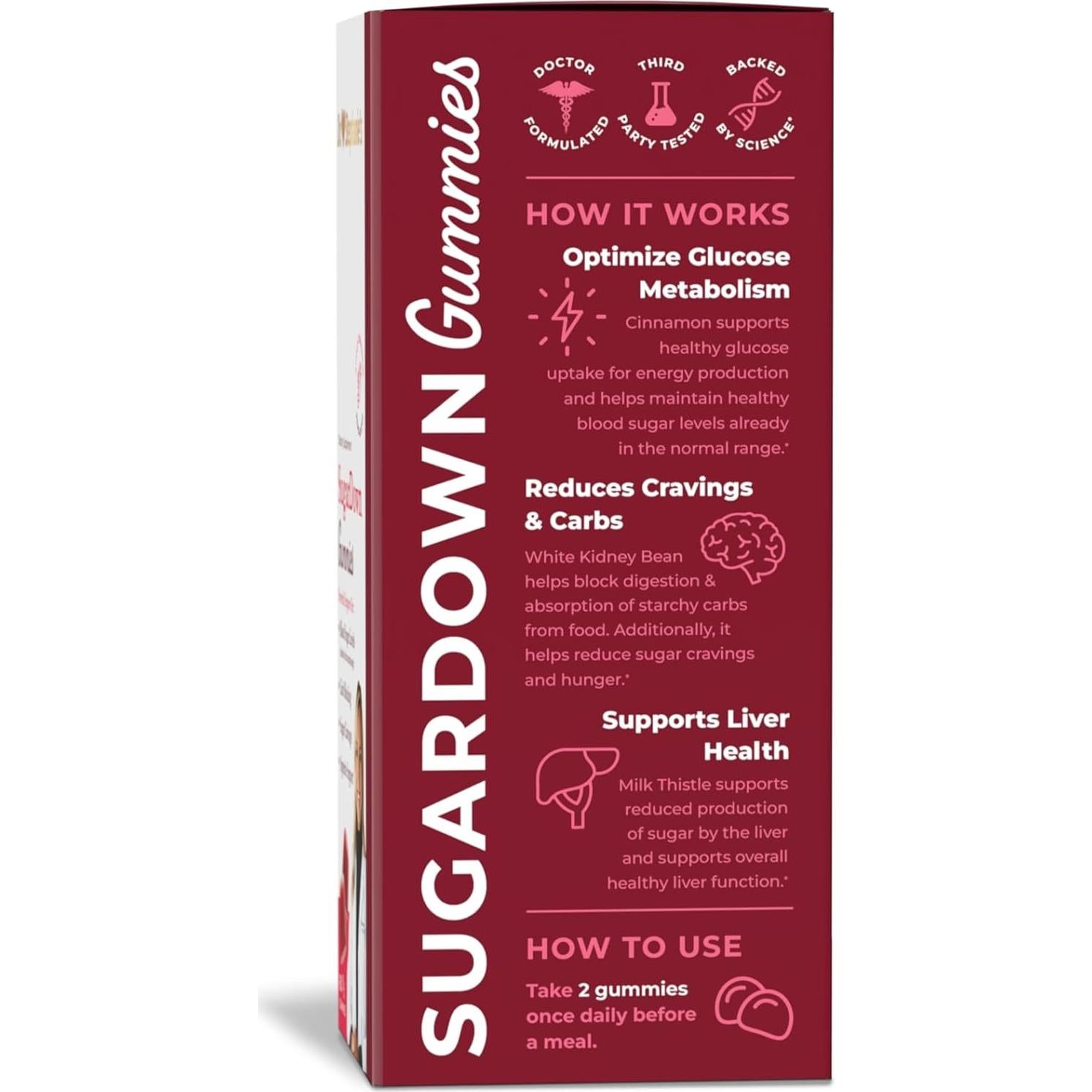 Gomitas SugarDown Dra. Stephanie - Suplemento Canela 60 Unidades