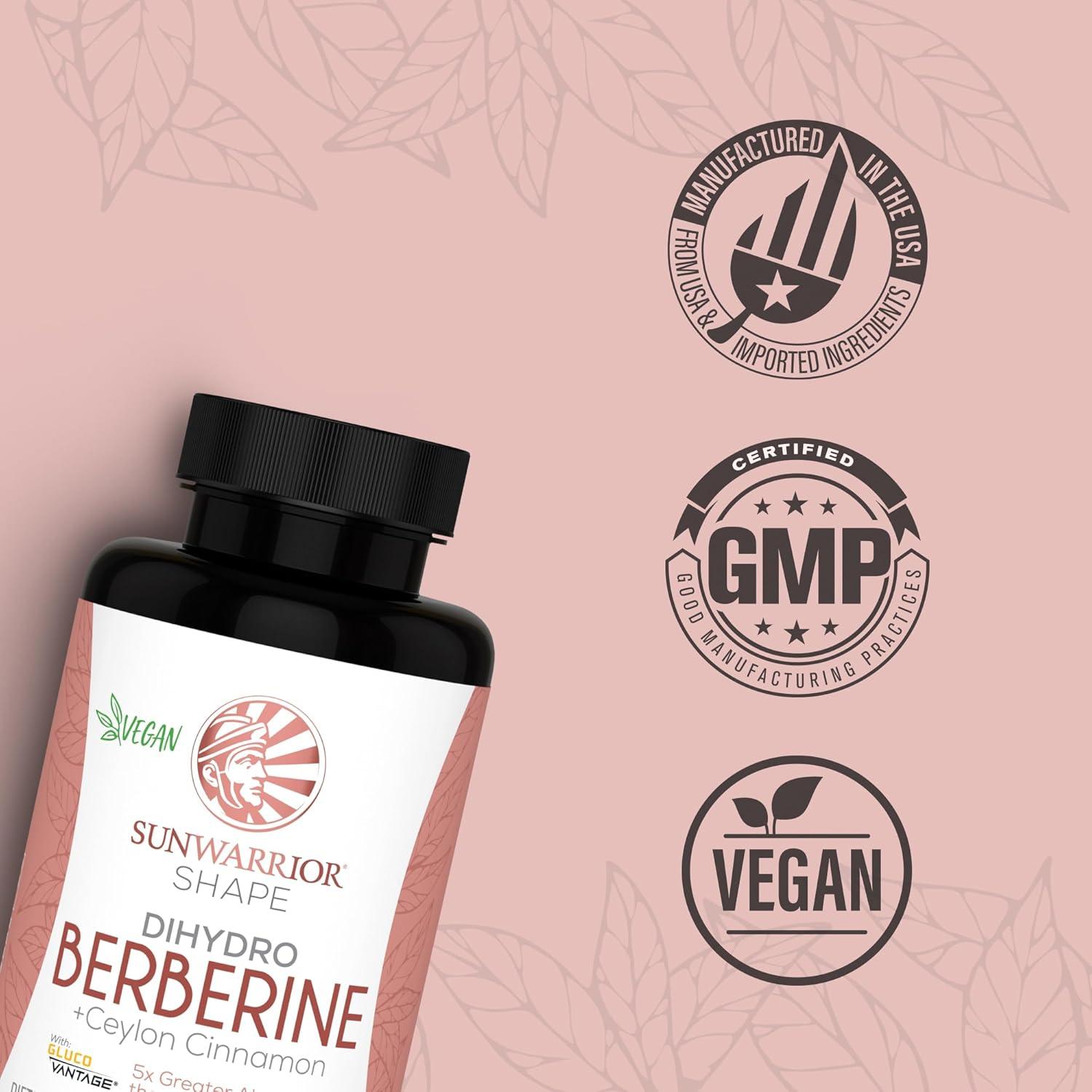 Suplemento de Berberina Sunwarrior 60 Cápsulas Dihidroberberina