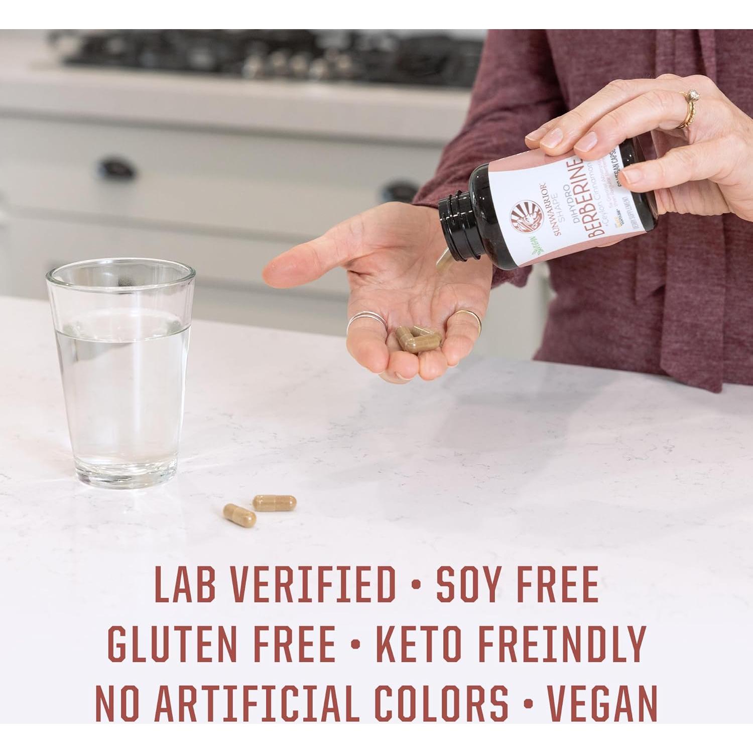 Suplemento de Berberina Sunwarrior 60 Cápsulas Dihidroberberina