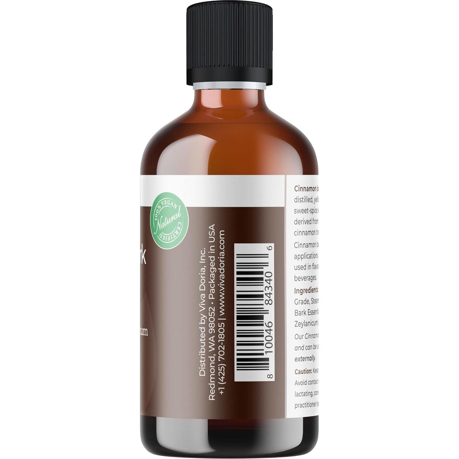 Aceite Esencial de Canela Viva Doria 100% Puro 118 mL