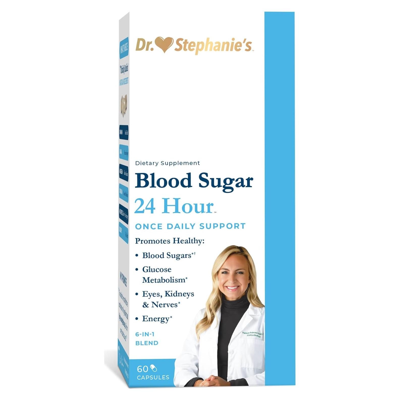 Suplemento Azúcar en Sangre 24 Horas - Pharmaganics 60 Cápsulas