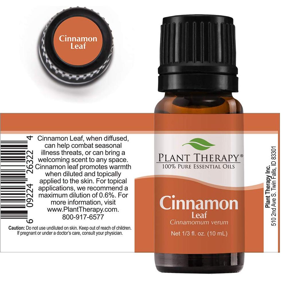 Aceite Esencial de Hoja de Canela 10 mL Plant Therapy 100% Puro