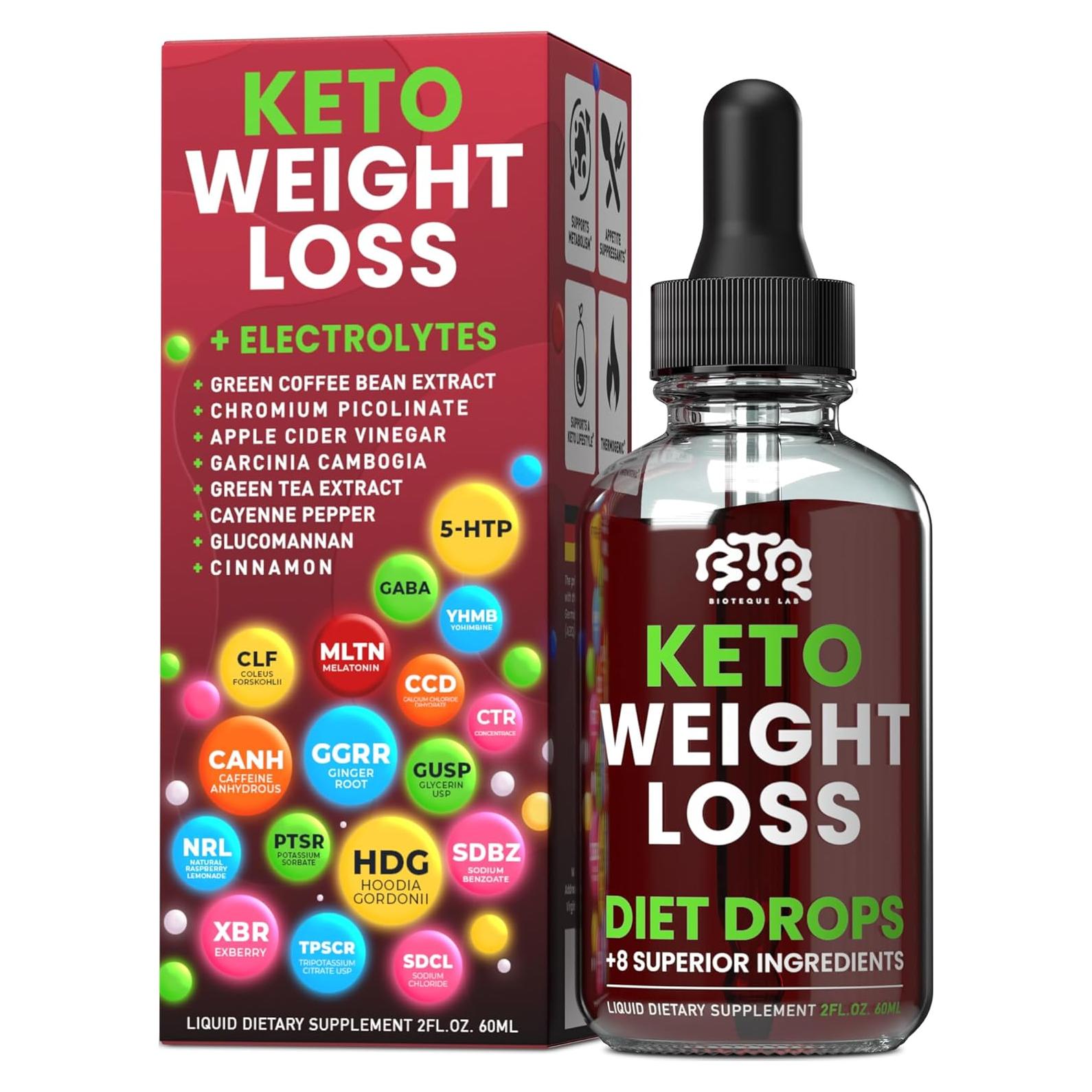 Gotas de Pérdida de Peso Bioteque Lab con Vinagre de Manzana