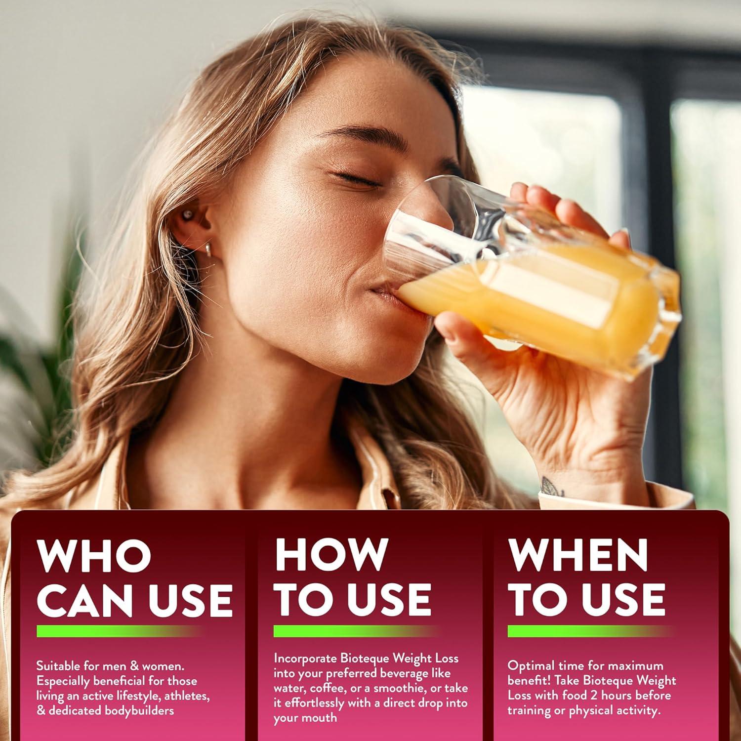 Gotas de Pérdida de Peso Bioteque Lab con Vinagre de Manzana