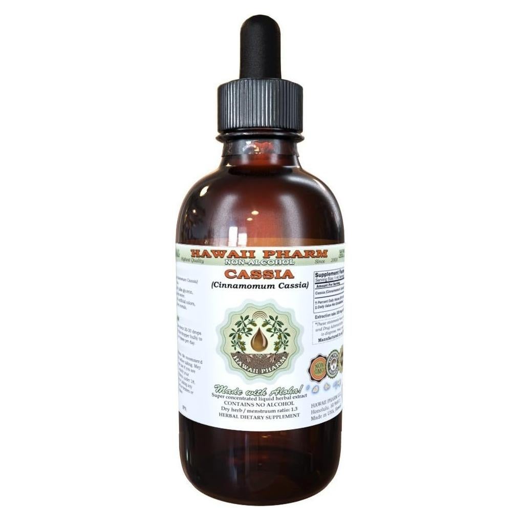 Extracto Líquido de Cassia Orgánica Sin Alcohol 59 ml Hawaii Pharm