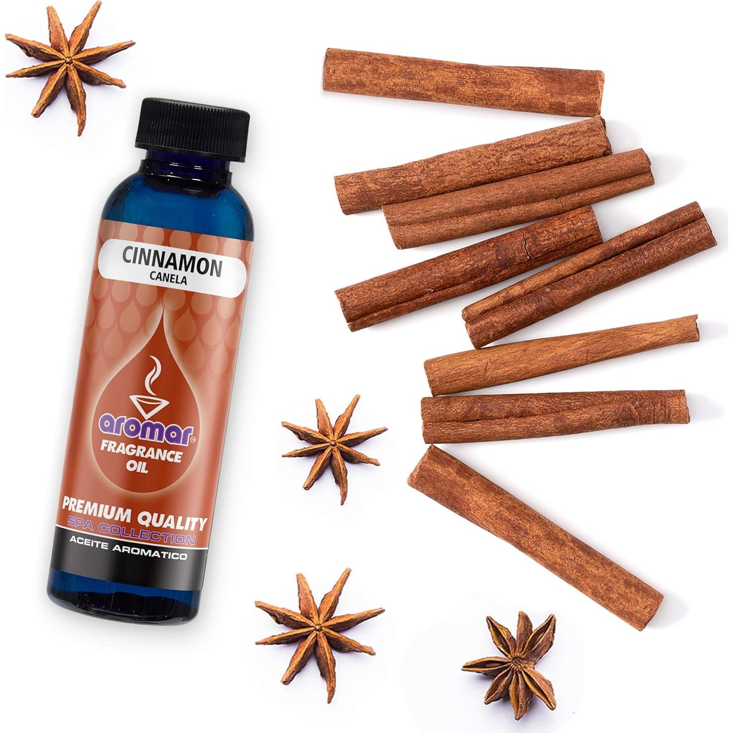 AROMAR Aceite de Fragancia Premium 2x120ml Canela Aromaterapia