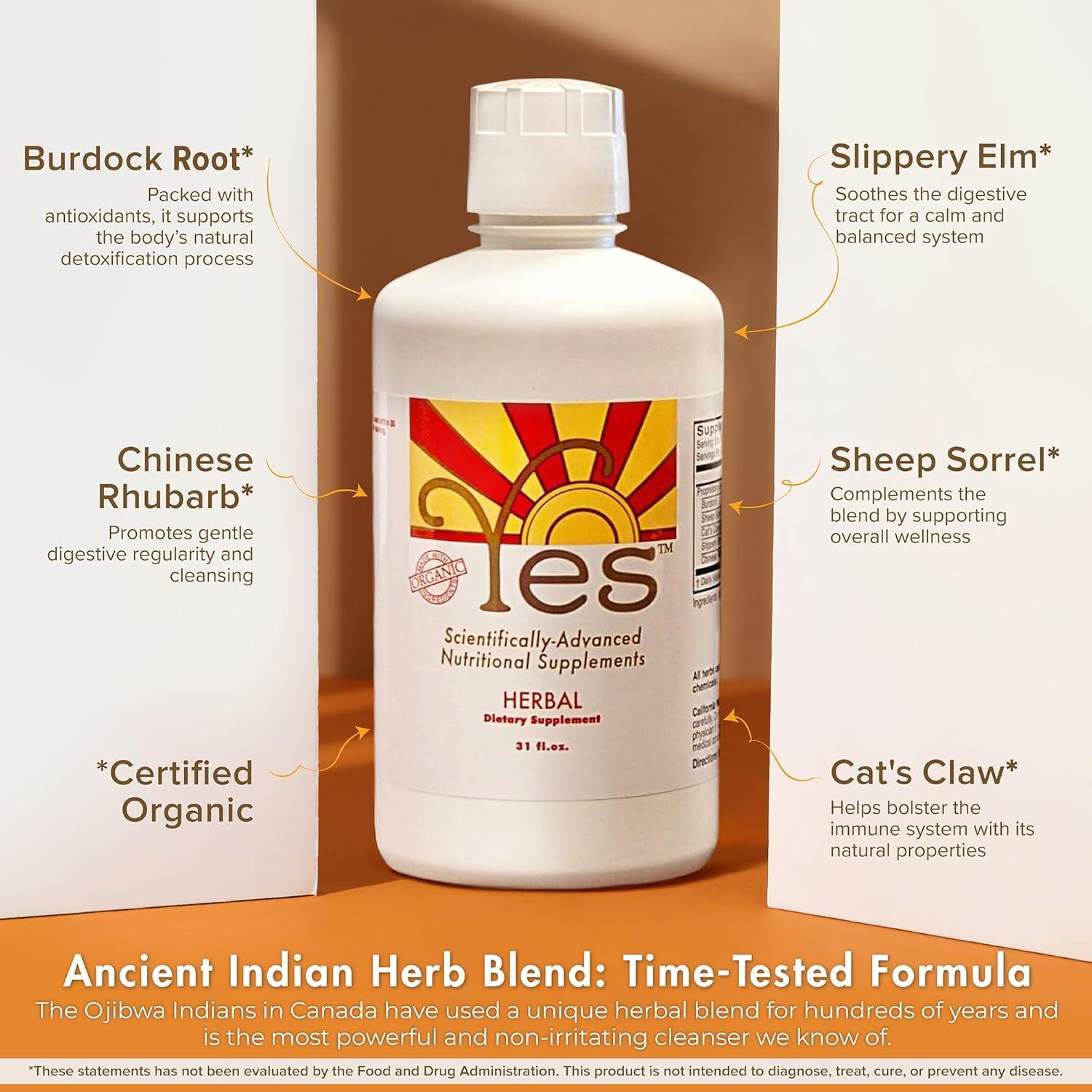 Suplemento Herbal Inmunológico YES - 5 Botánicos 31oz