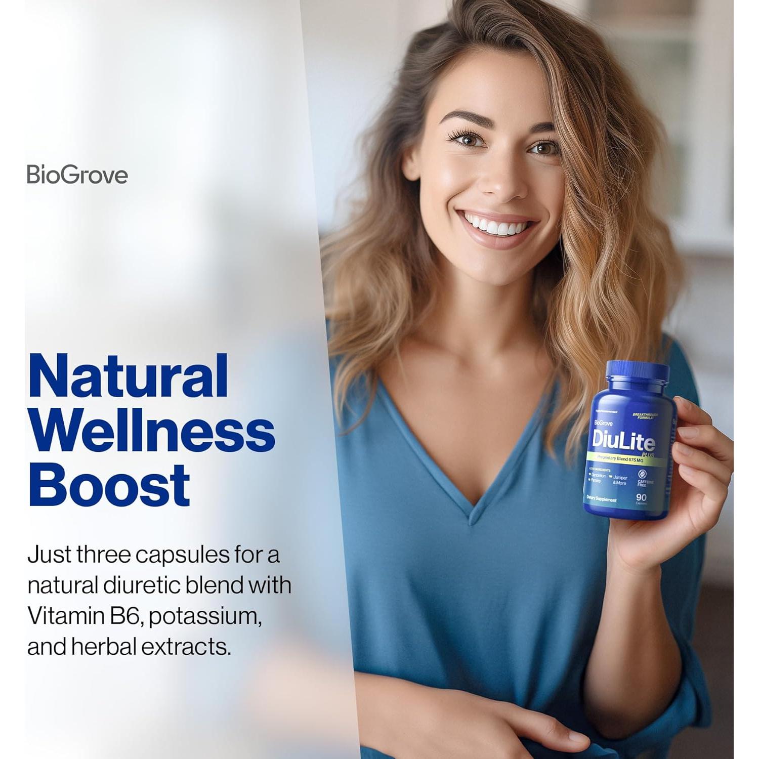 Píldoras Diulite para Retención de Agua - 675mg - 100g