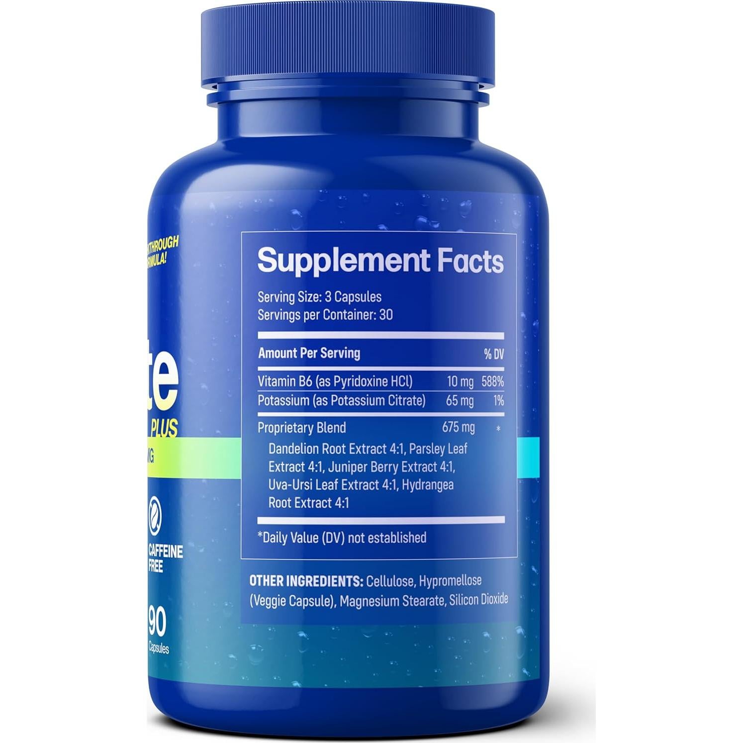 Píldoras Diulite para Retención de Agua - 675mg - 100g