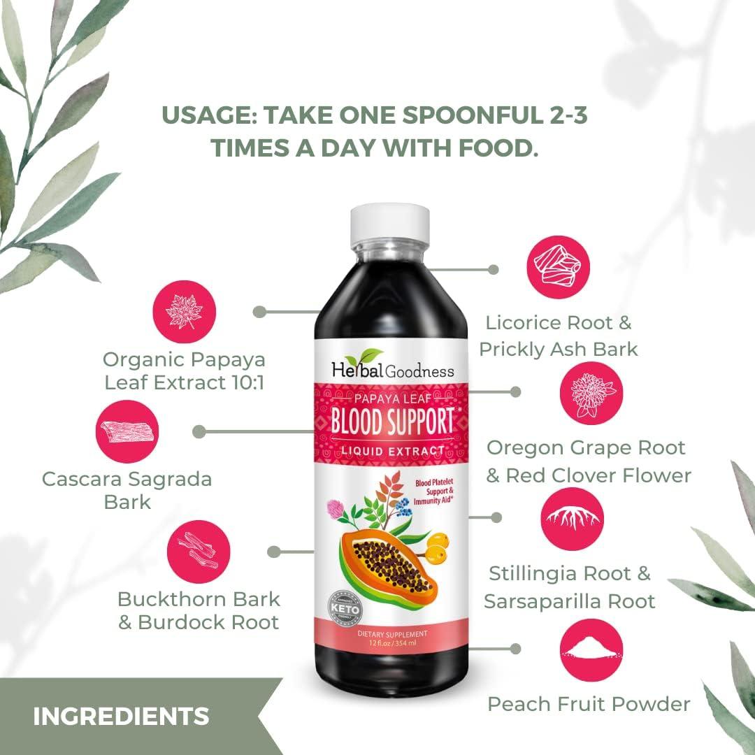 Líquido de Soporte para la Sangre Bondad Herbal 355ml