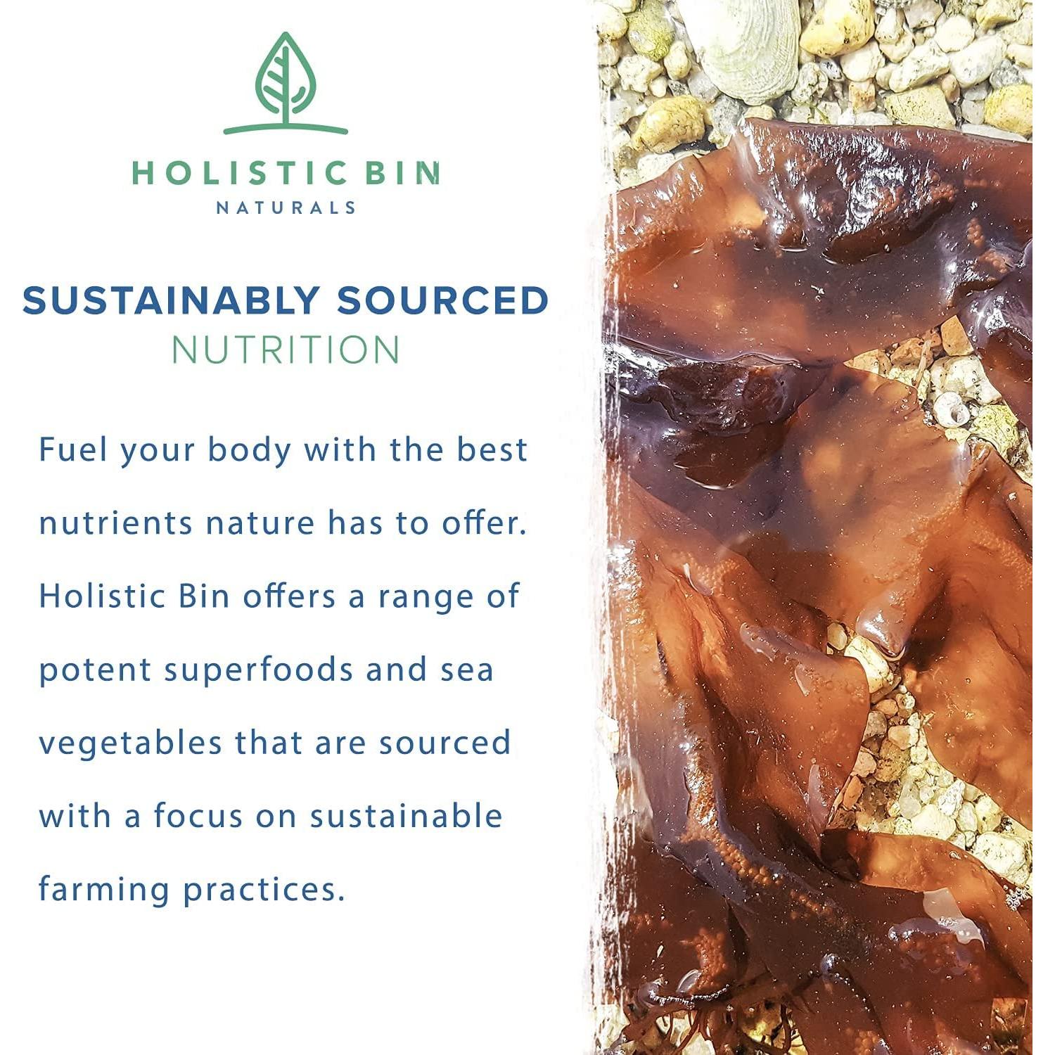 Copos de Alga Dulse Orgánica Holistic Bin 50g - Sazonador Umami