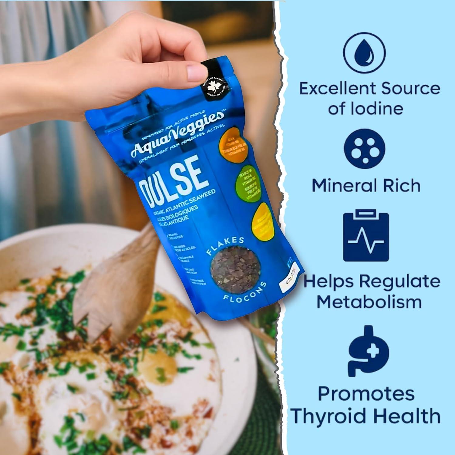 Copos de Dulse Atlántico Orgánico Aqua Veggies 227g - Alto en Nutrientes