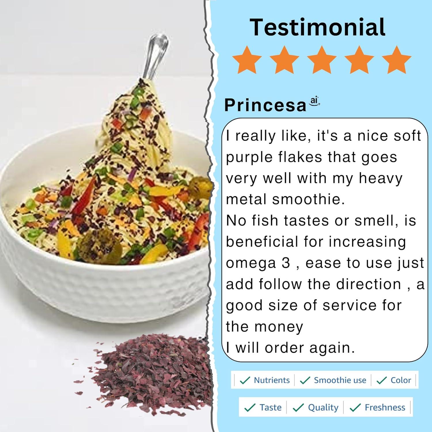 Copos de Dulse Atlántico Orgánico Aqua Veggies 227g - Alto en Nutrientes