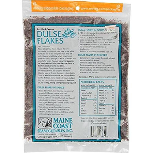 Copos de Dulse Orgánico Certificado - Costa de Maine 226.8g