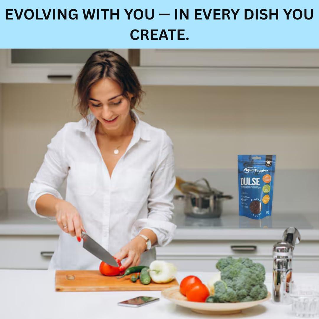 Dulse Orgánica Aqua Veggies 56.7g - Alga Atlántica Rica en Yodo