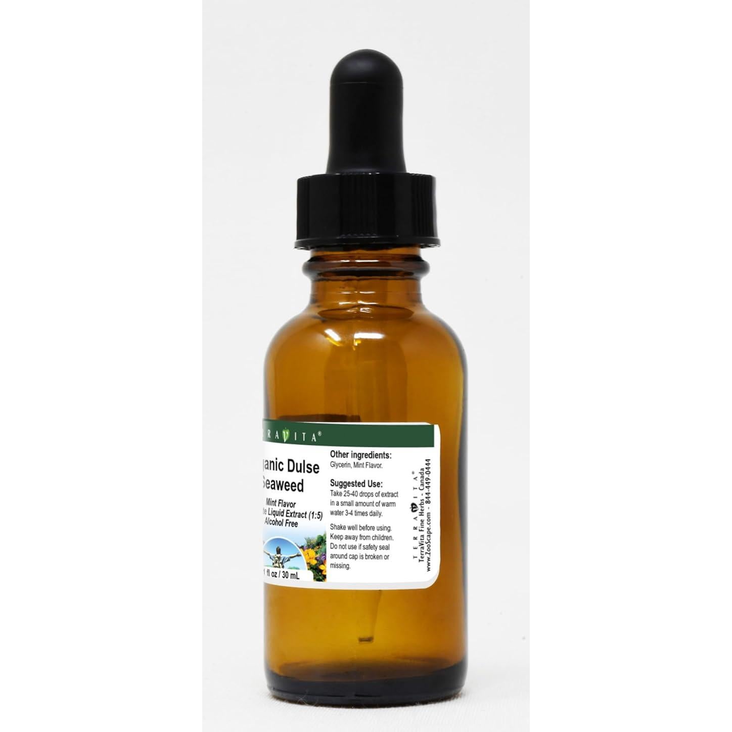 Alga Dulse Orgánica TerraVita - Glicerita Líquida Menta 59 ml