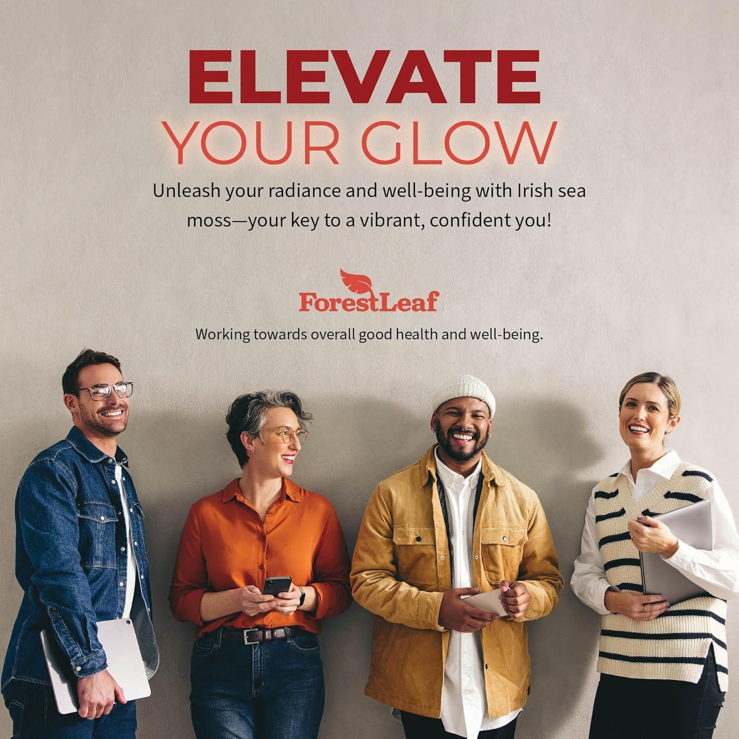 Cápsulas de Musgo Marino Orgánico ForestLeaf 2100mg 90 Veganas