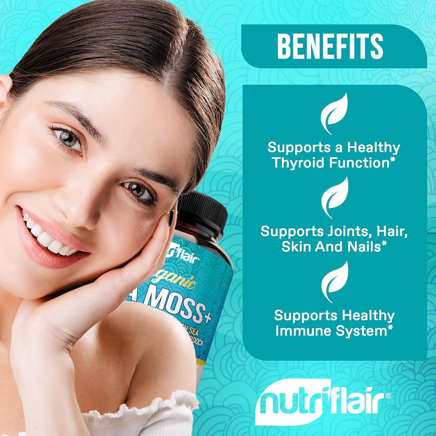 NutriFlair Musgo Marino Irlandés 1600mg 120 Cápsulas Veganas