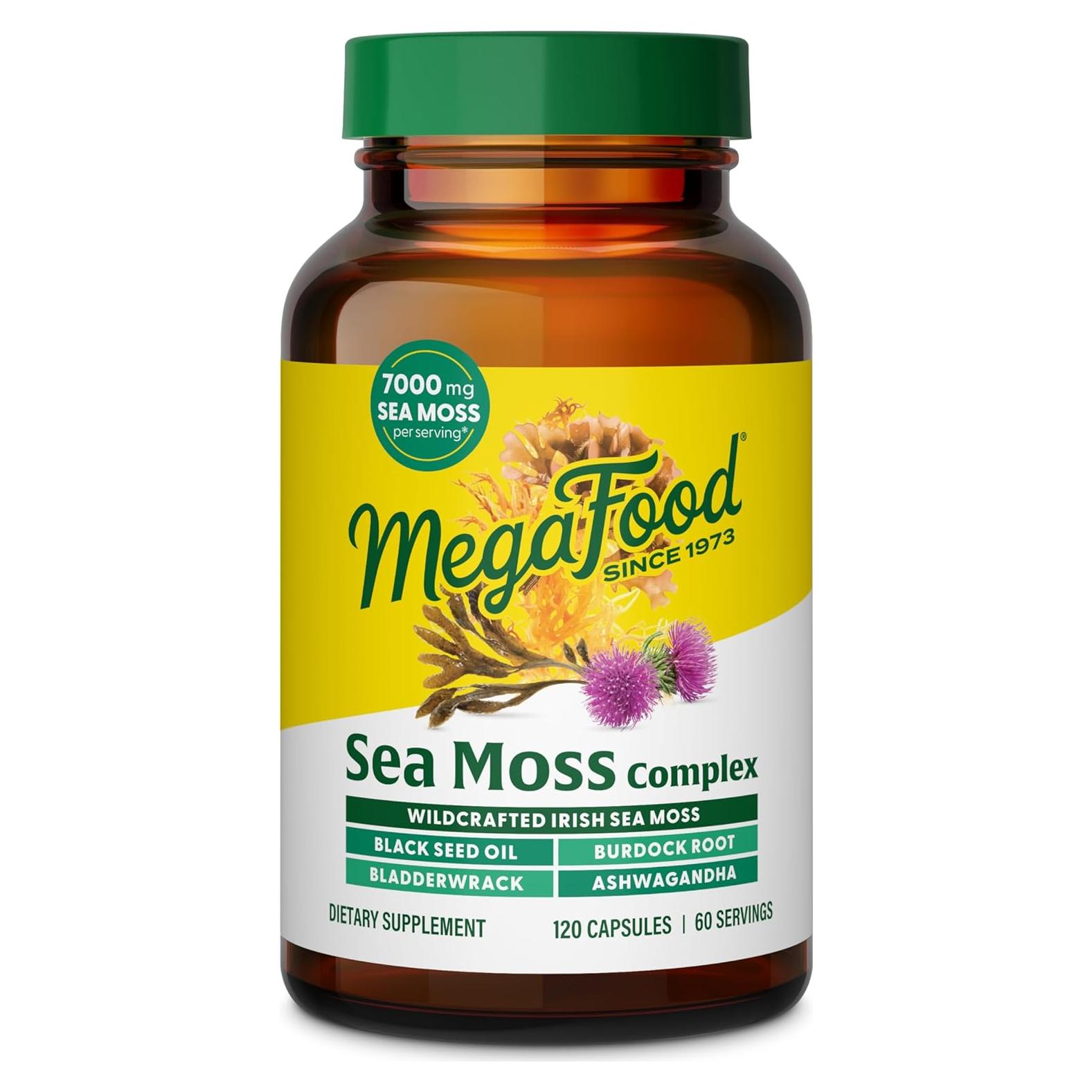 Suplemento Vegano MegaFood Musgo Marino Irlandés 7000mg 120 Cápsulas