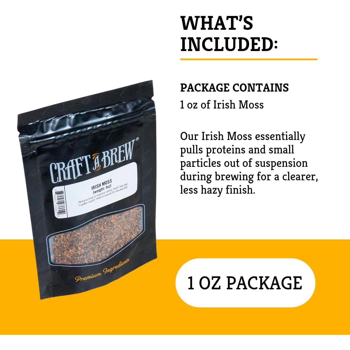 Musgo Irlandés Craft A Brew 28g - Clarificador Cerveza Artesanal