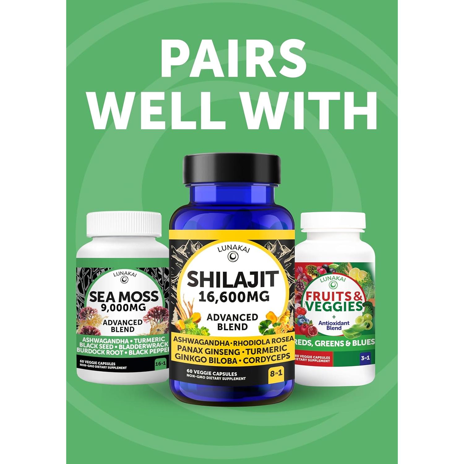 Cápsulas de Musgo Marino Irlandés Lunakai 60ct - Salud Intestinal