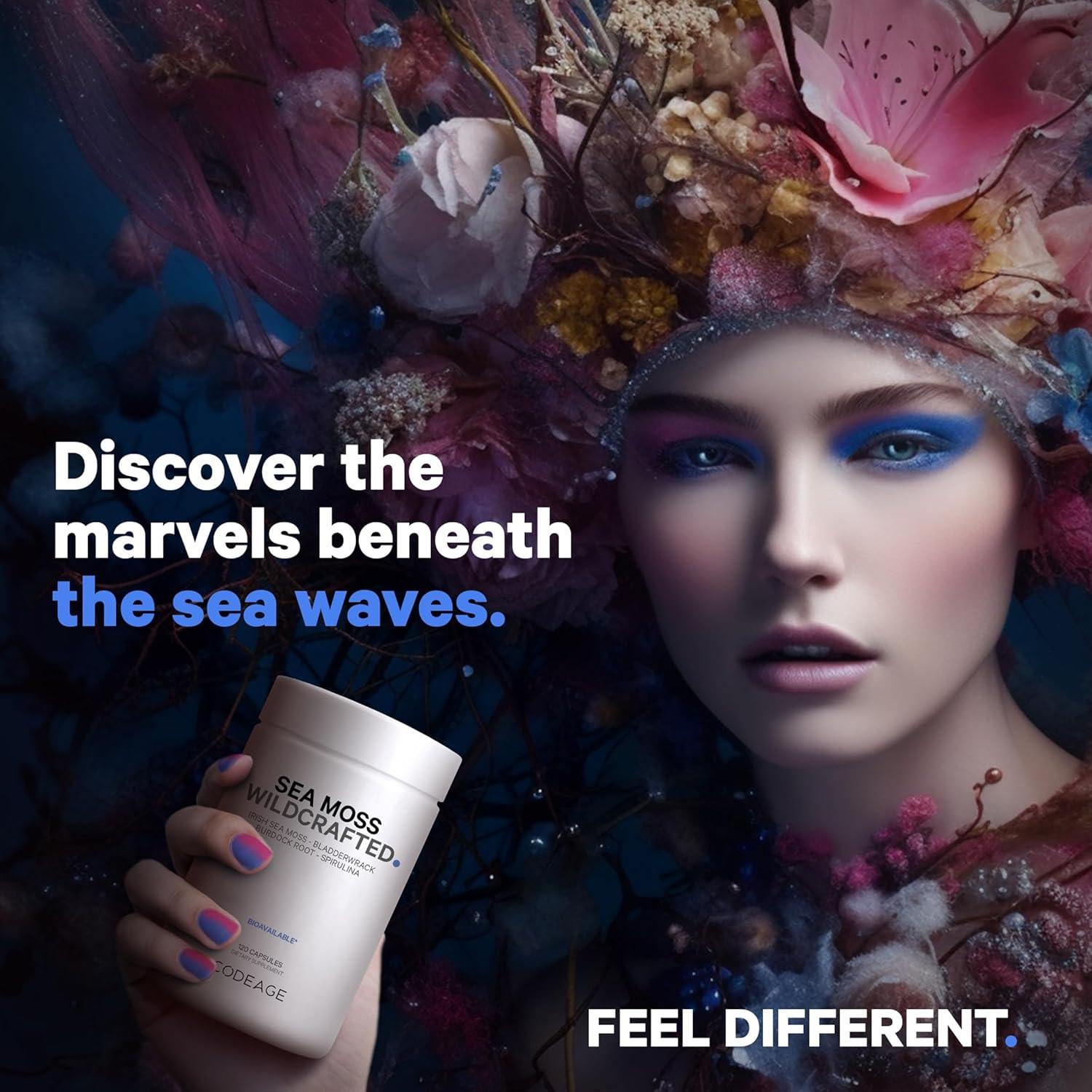 Suplemento Musgo Marino Irlandés Codeage 120 Cápsulas Vegano