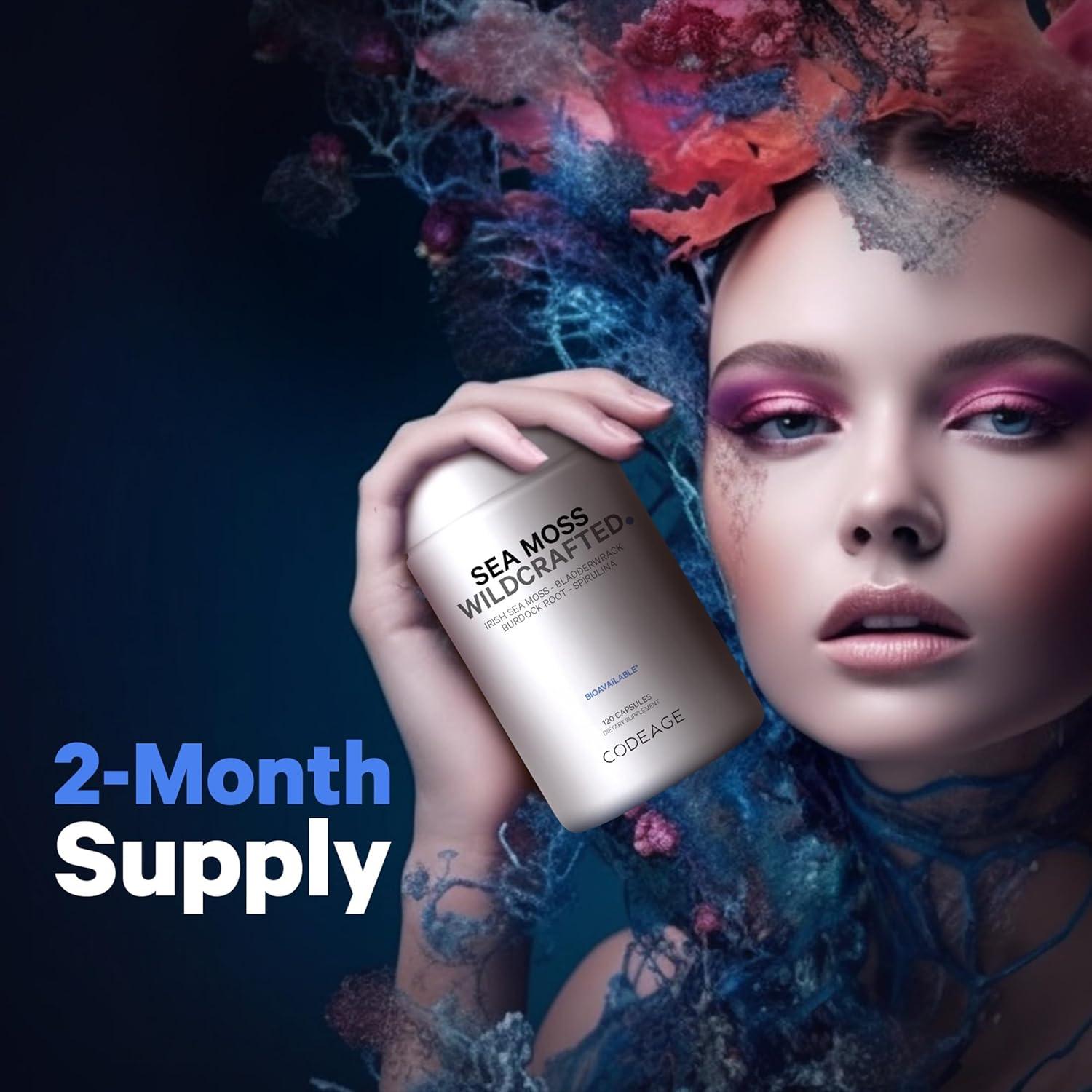 Suplemento Musgo Marino Irlandés Codeage 120 Cápsulas Vegano