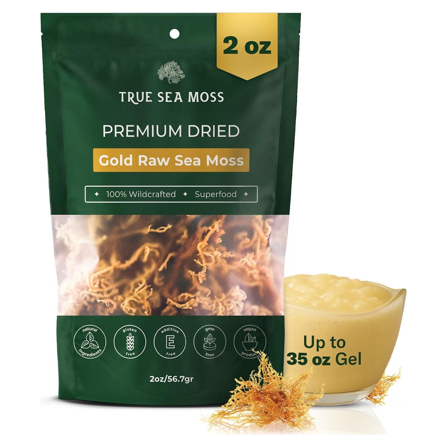 Musgo Marino Crudo Orgánico True Sea Moss - 56.7g