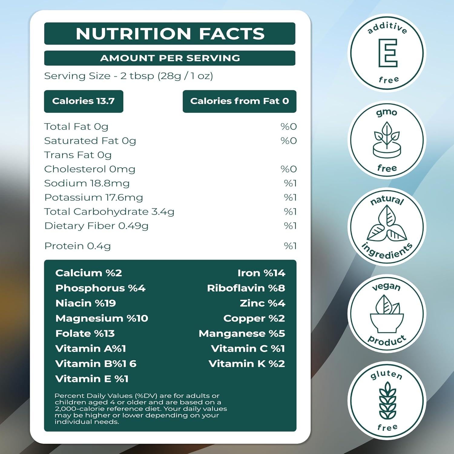 Musgo Marino Crudo Orgánico True Sea Moss - 56.7g