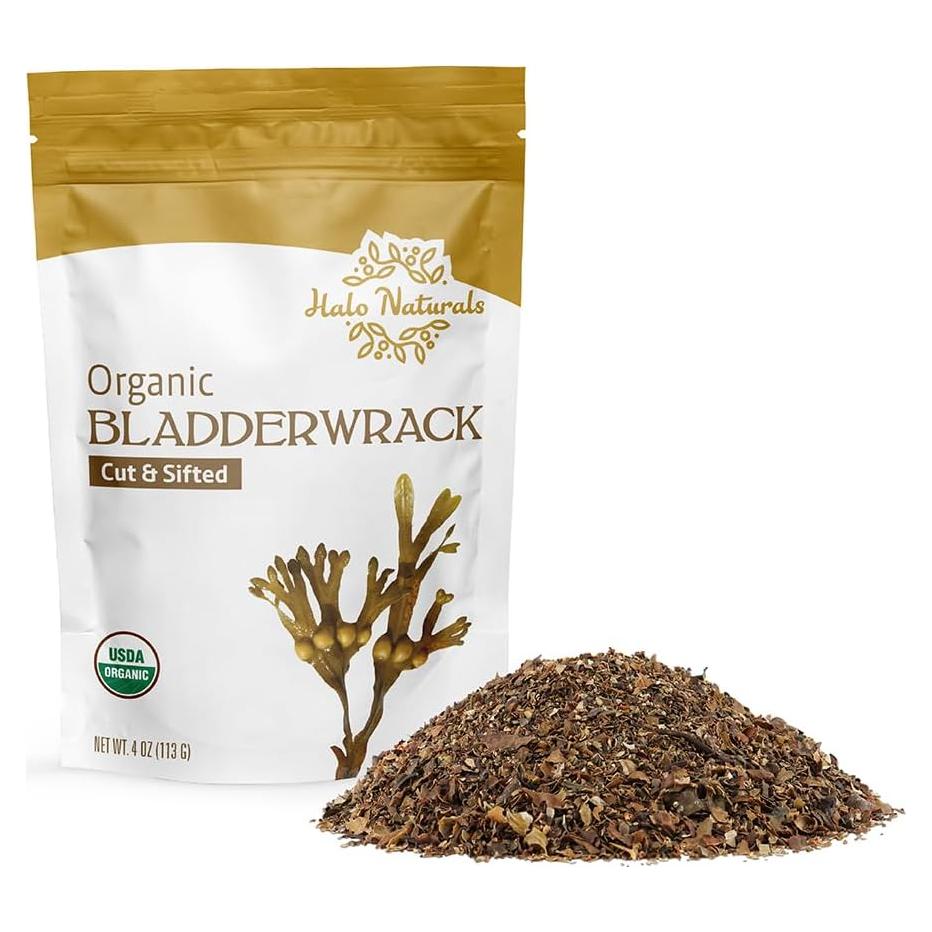 Fucus Vesiculosus Orgánico Cortado 113g Halo Naturals
